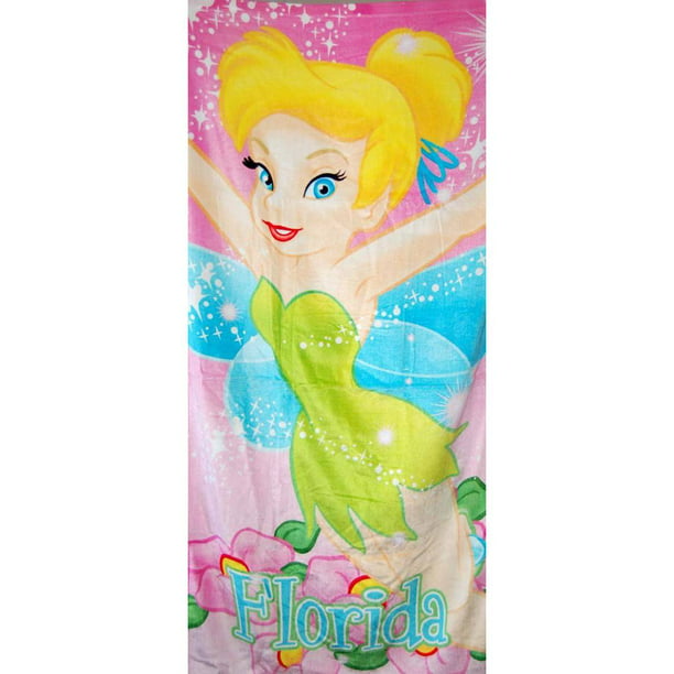 Tinker Bell It's all about me Disney Velour Towel 28x58 Beach BathTowel